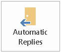 Bouton de réponses automatiques d'OutlookBouton de réponses automatiques d'Outlook