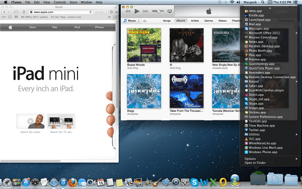 OS X Mountain Lion Desktop