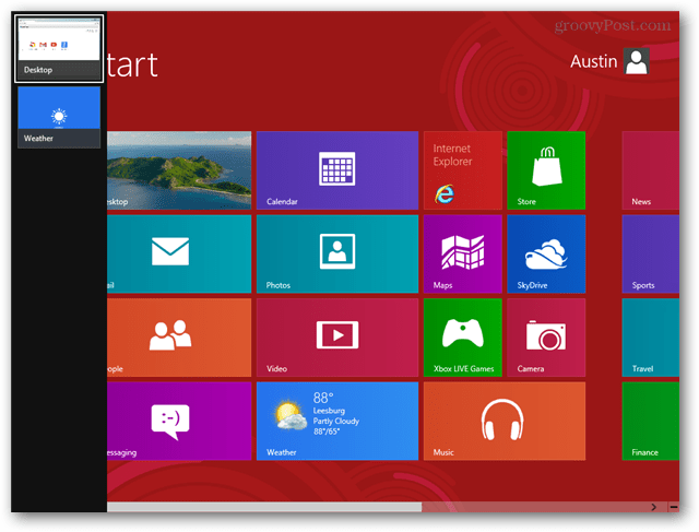 Basculez rapidement entre les applications Windows 8 via le clavier