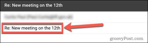 Ligne d'objet modifiée dans Gmail