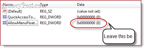 désactiver la mini barre d'outils dans Word 2010 et Excel 2007