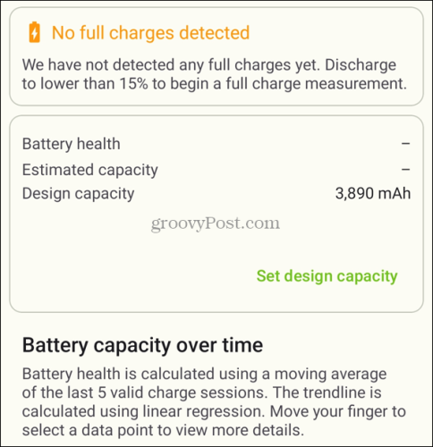 Vérifiez l’état de la batterie sur l’application Android AccuBattery
