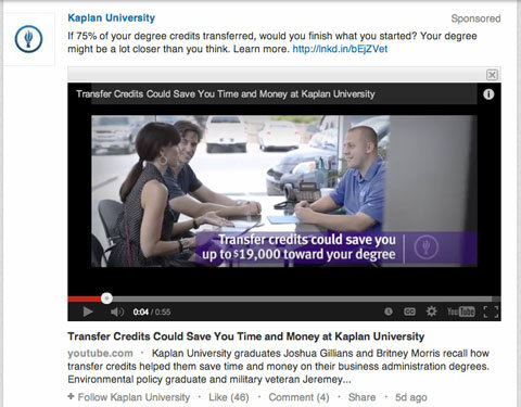 mise à jour vidéo de l'université Kaplan