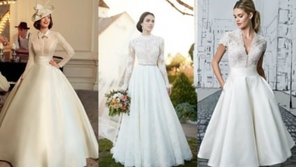 Mode de robe de mariée vintage