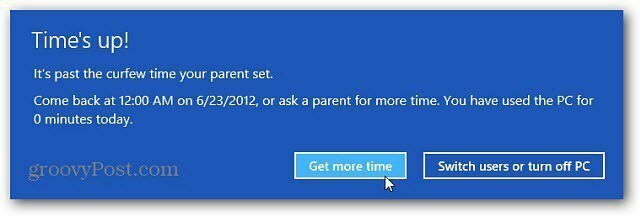 Configurer le contrôle parental pour Windows 8