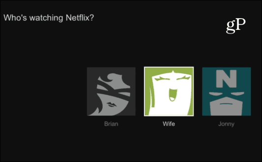 Profils utilisateur Netflix