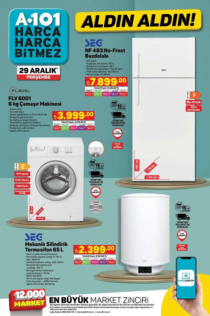 A101 29-31 décembre 2022 produits en promotion