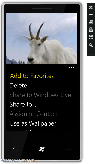 l'écran de Windows Phone 7 réagit comme un écran tactile