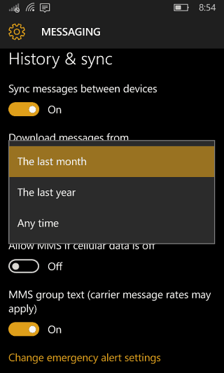 2 messages de sauvegarde Windows 10 Mobile