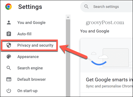 Confidentialité et sécurité Chrome