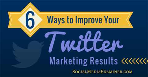 améliorer les résultats marketing Twitter