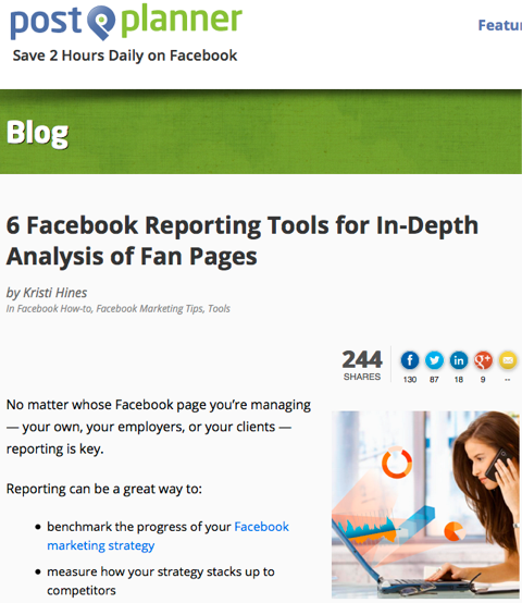 6 outils de reporting Facebook