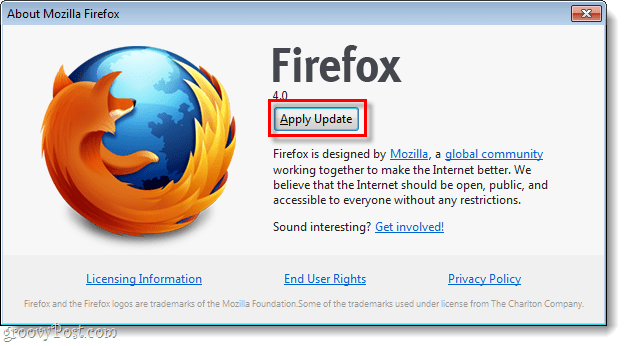 Firefox 4 applique la mise à jour