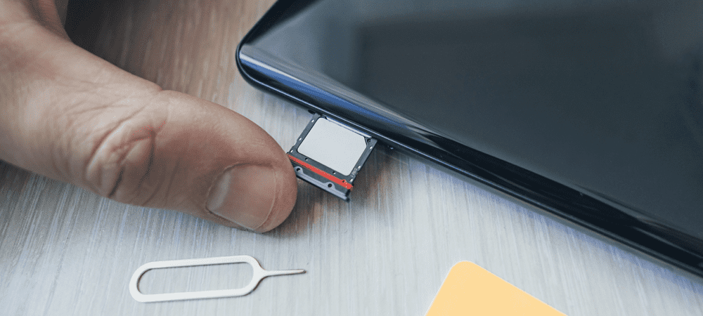 Ouverture de la fente pour carte SIM sur iPhone ou Android