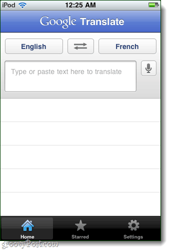 application google translate