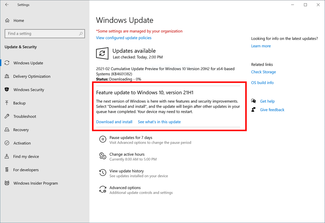 Microsoft annonce officiellement Windows 10 21H1