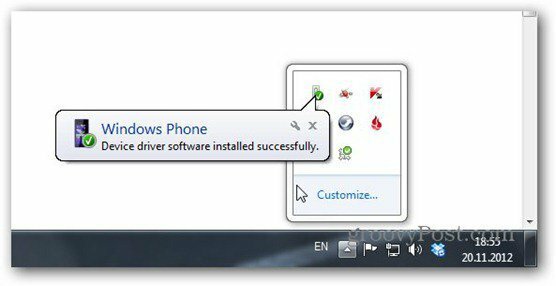 Windows Phone 8 connecté reconnu