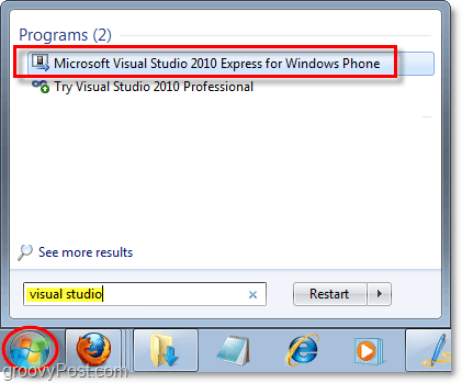 comment lancer l'émulateur de téléphone Windows dans Windows 7