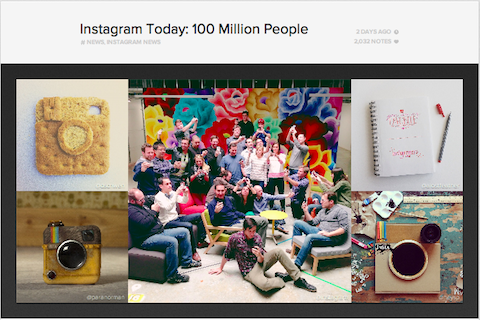 instagram 100 millions