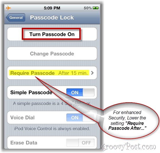 Sécurisez vos données en activant le mot de passe de verrouillage par mot de passe sur votre iPhone