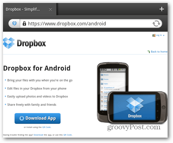 Dropbox pour Android