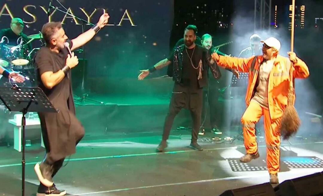 La danse de Turgay Başyayla et de l'agent de nettoyage est devenue virale! Monter sur scène et...