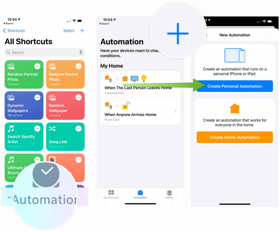Changer automatiquement votre fond d'écran iPhone Créer une automatisation