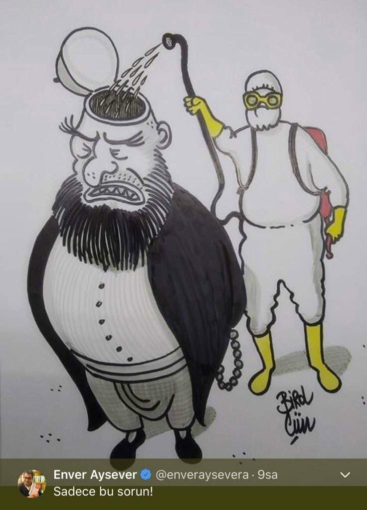 Alişan a réagi au partage de dessins humoristiques religieux dégradants d'Enver Aysever.