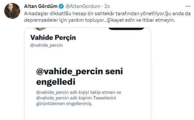 Faux compte ouvert au nom de Vahide Perçin