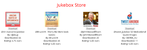 juke-box tweet juke-box préchargés