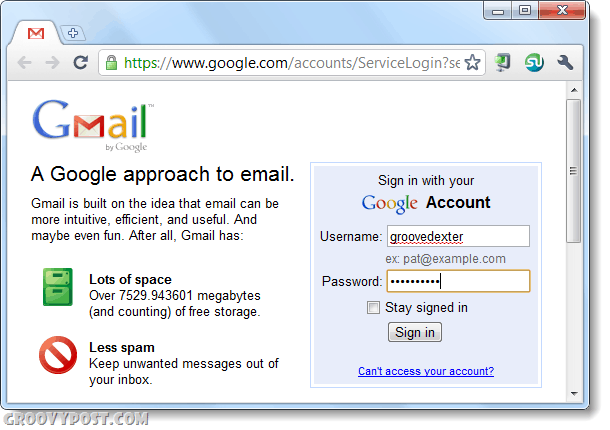 connectez-vous à Gmail à l'aide de Chrome deux fois