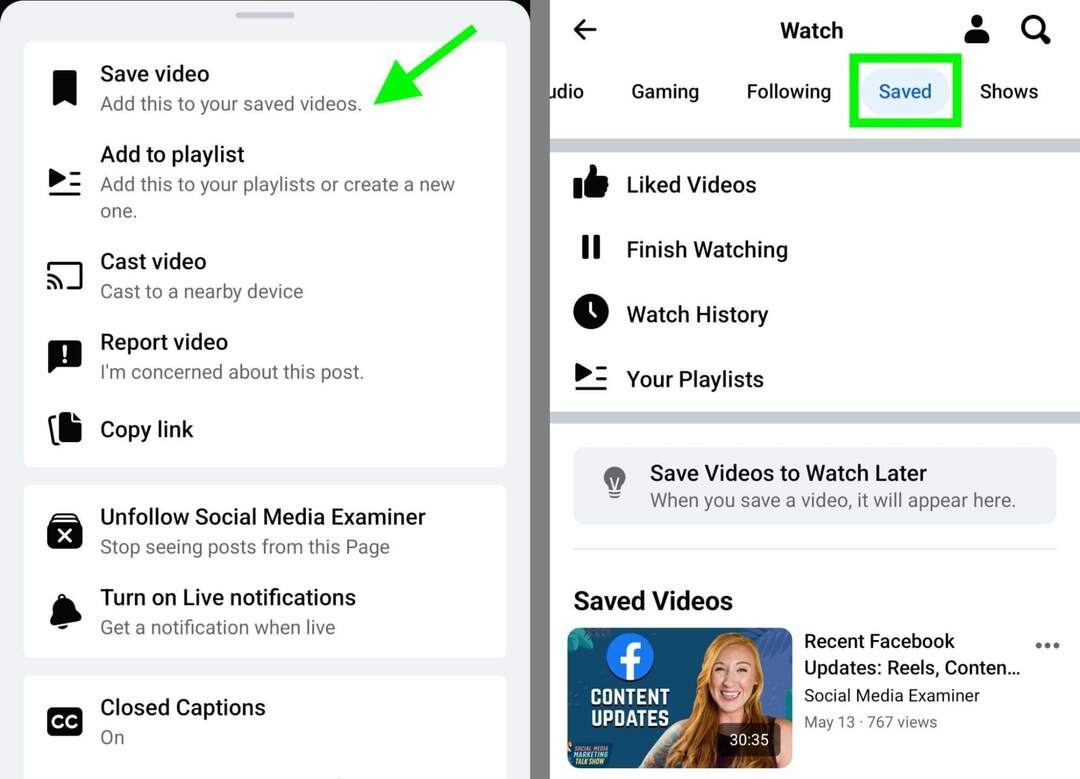 comment-enregistrer-du-contenu-organique-facebook-video-posts-swipe-file-example