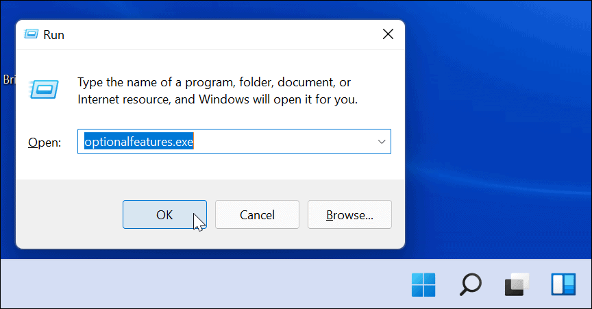 fonctionnalités optionnelles Windows 11