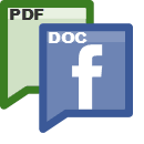 Convertisseur PDF en Word - disponible sur Facebook