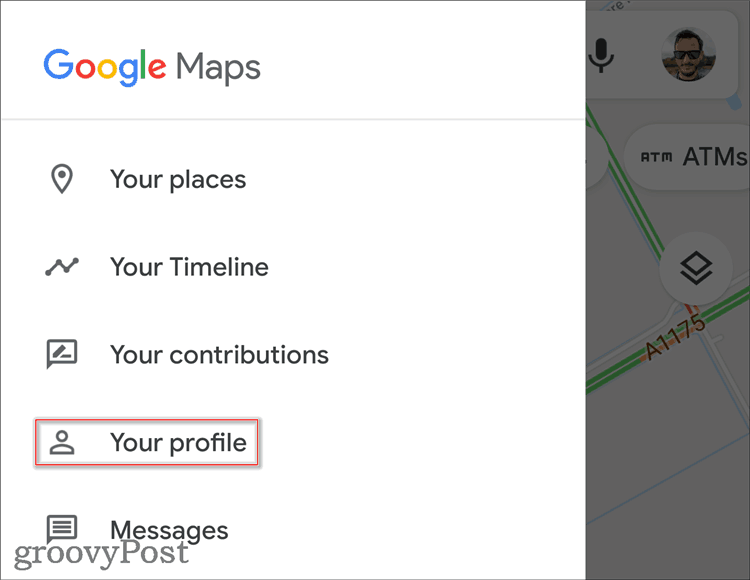 Modification du profil Google Maps
