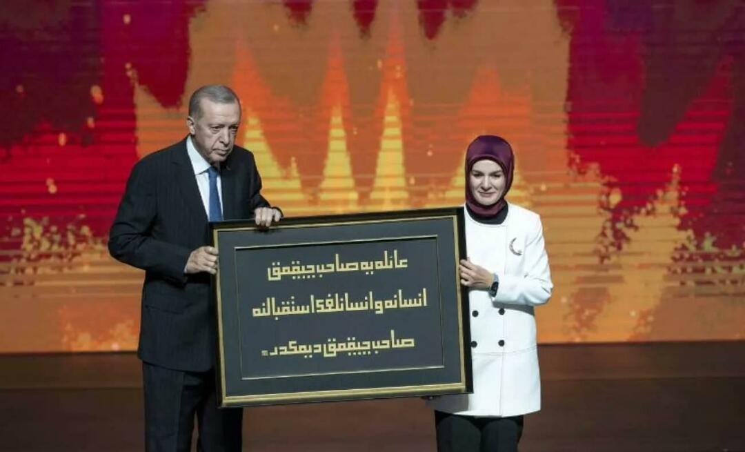 Un cadeau significatif de Mahinur Özdemir Göktaş à Erdoğan !