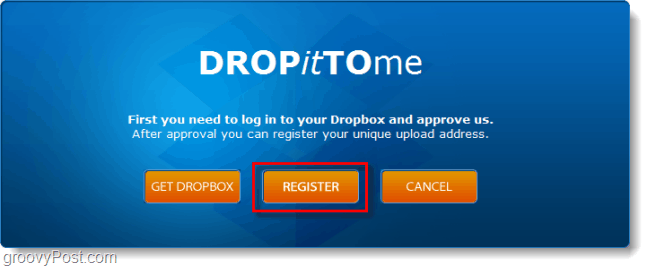 enregistrer un compte de téléchargement dropbox