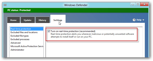 Windows Defender dans Windows 8 comprend MSE