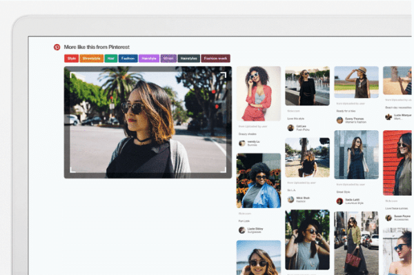 Pinterest a intégré sa technologie de recherche visuelle dans l'extension de navigateur Pinterest pour Chrome.