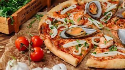 Comment faire une pizza aux fruits de mer? Recette de pizza méditerranéenne aux fruits de mer à la maison! Pizza Di Mare