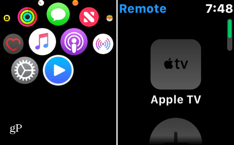 Connectez l'Apple Watch à l'Apple TV