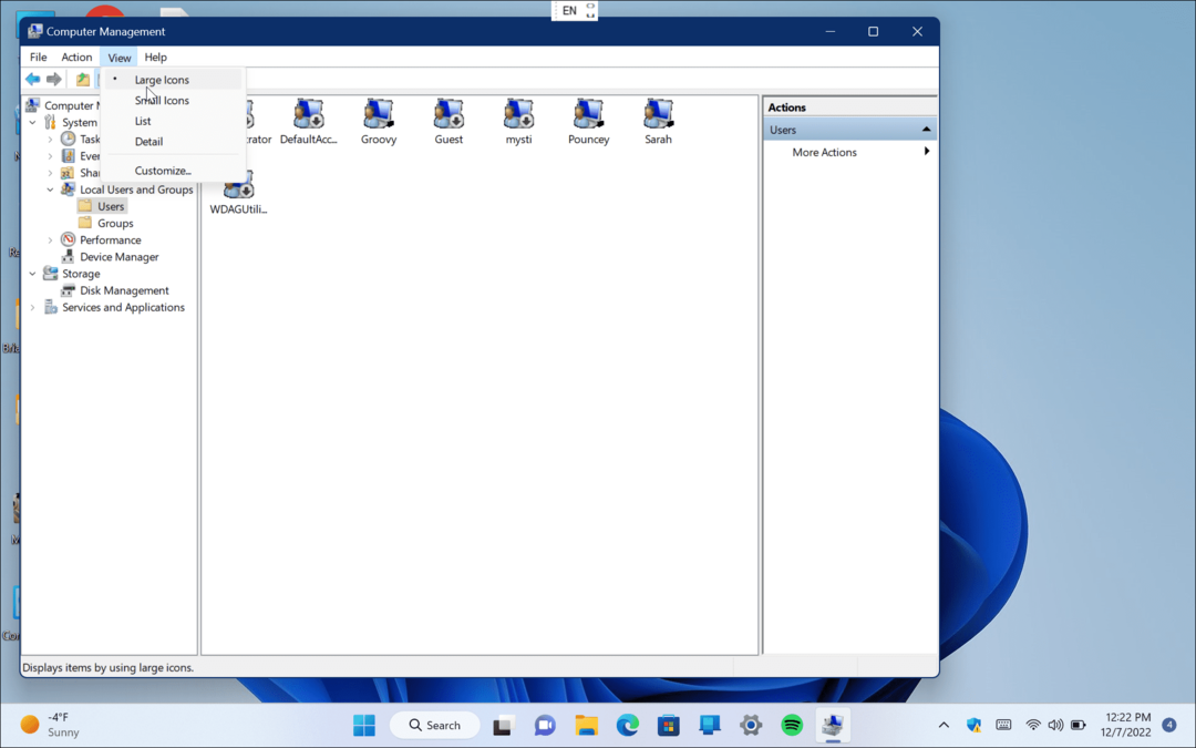 Afficher tous les comptes d'utilisateurs sur Windows 11