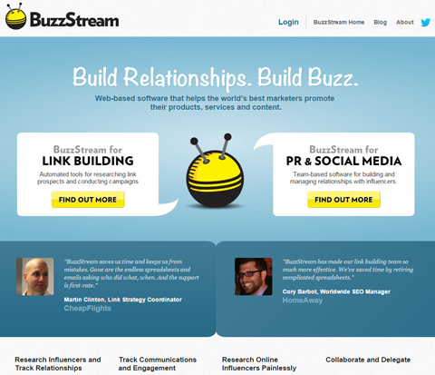 site Web buzzstream