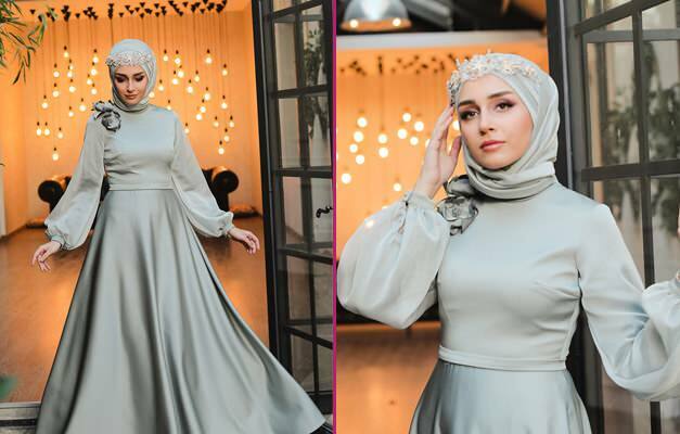 Les robes de soirée les plus élégantes pour les nuits au henné! Robe de soirée hijab 2020