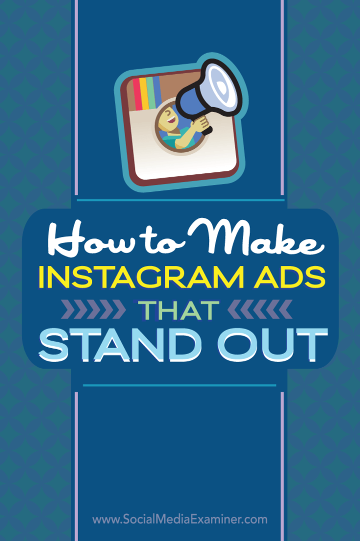 fonctionnalités pour les publicités sur instagram