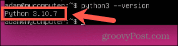 version python d'ubuntu