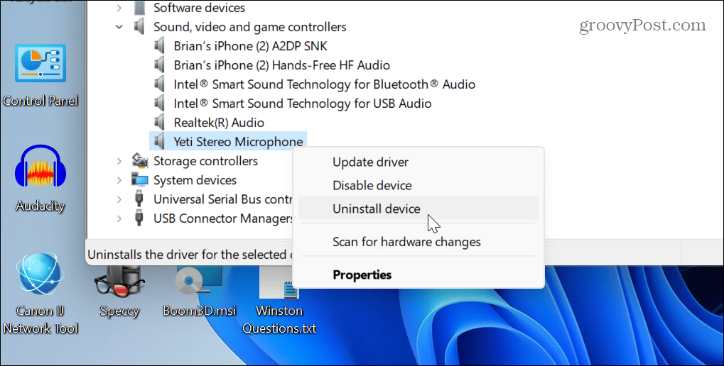 Réinitialiser les paramètres audio sur Windows 11