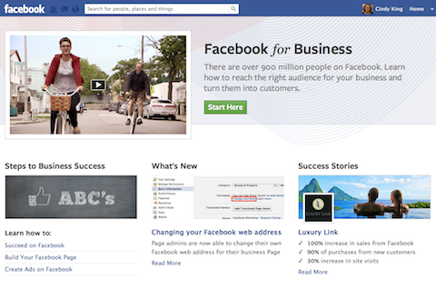 facebook pour les entreprises