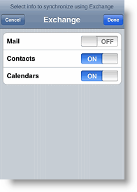 Apple iPhone et iPod Touch désactivent la synchronisation des messages avec ActiveSync Exchange