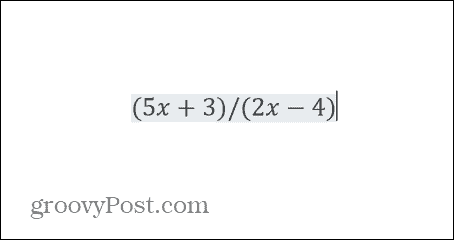 fraction algébrique PowerPoint